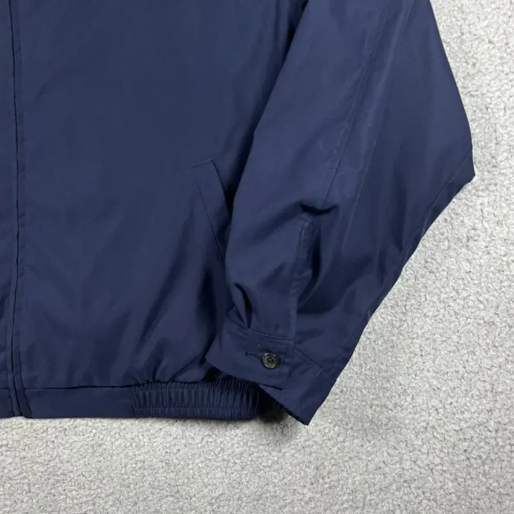 Polo Ralph Lauren Jacket Mens XL Blue Full Zip Bomber Lined Windbreaker VTG